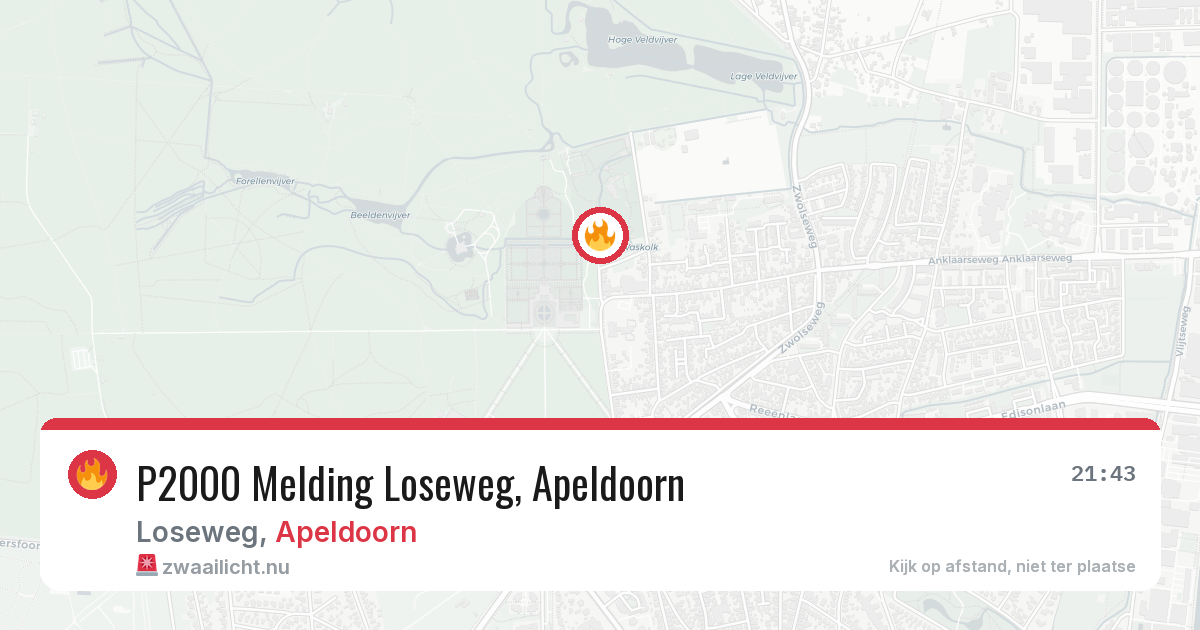 P2000 Melding Loseweg, Apeldoorn — 22 mei 2026