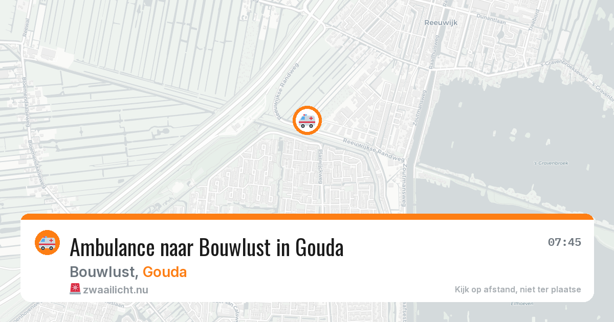 Ambulance naar Bouwlust in Gouda — 15 jul 2026