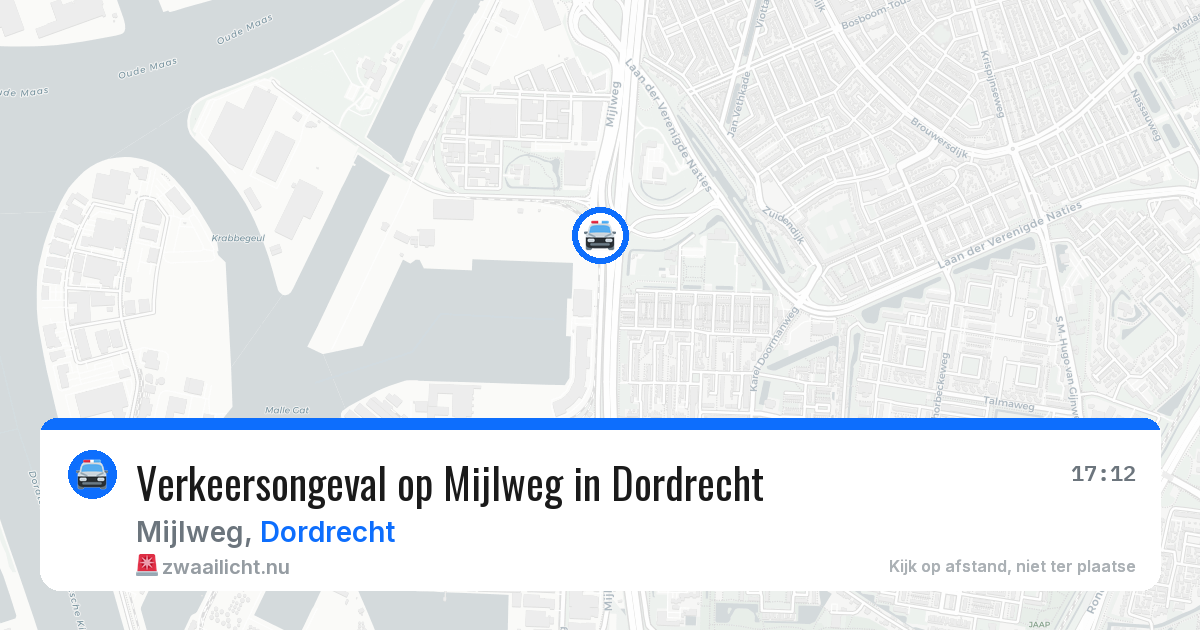 Verkeersongeval op Mijlweg in Dordrecht — 2 jun 2026