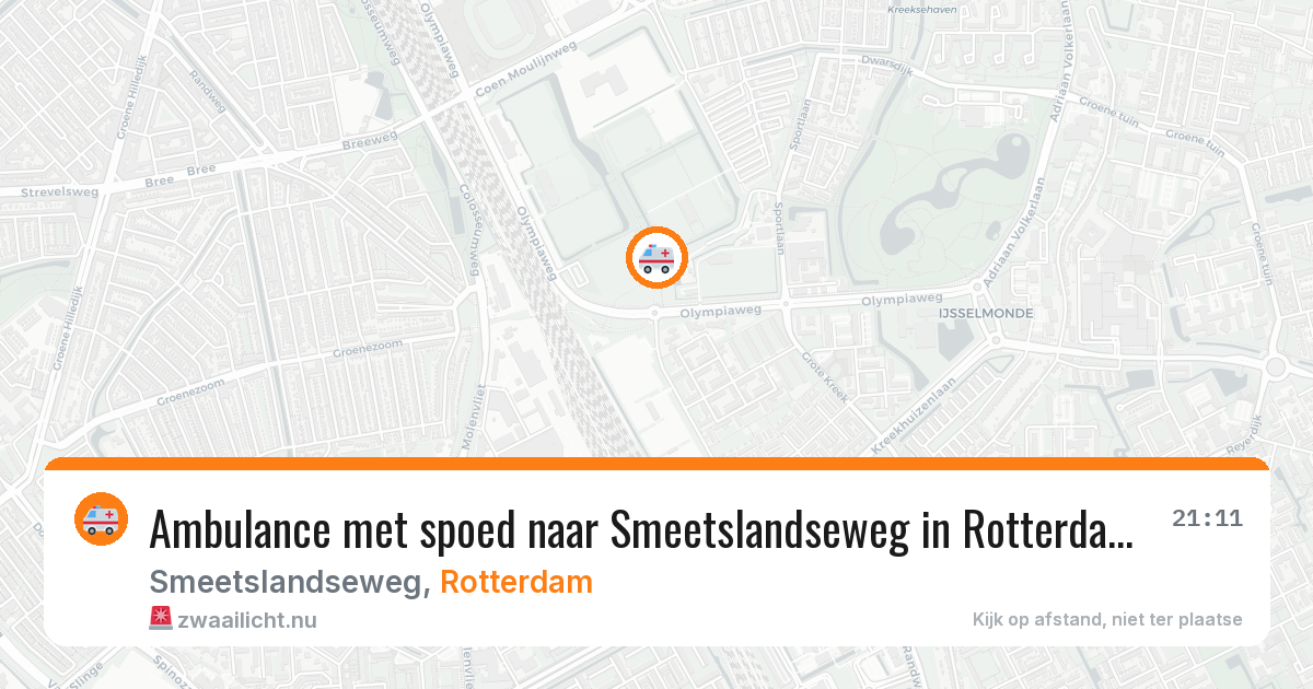 Ambulance met spoed naar Smeetslandseweg in Rotterdam — 19 mrt 2026