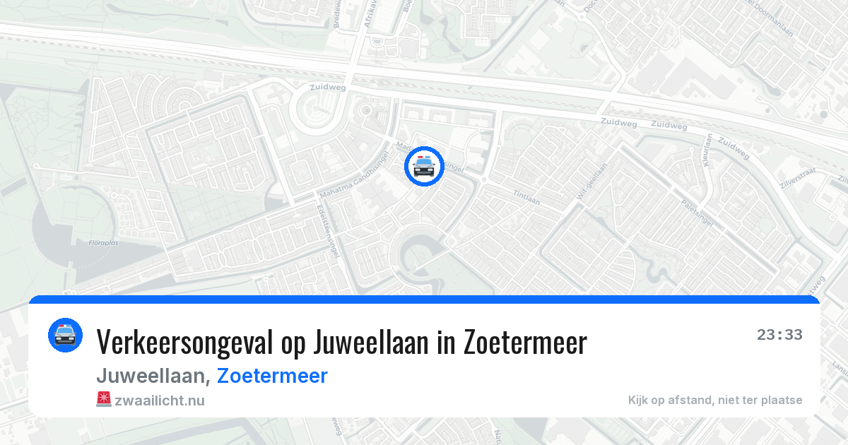 Verkeersongeval op Juweellaan in Zoetermeer — 5 mei 2026