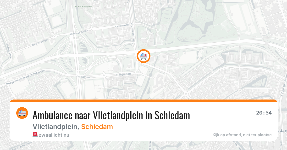 Ambulance naar Vlietlandplein in Schiedam — 11 jul 2026