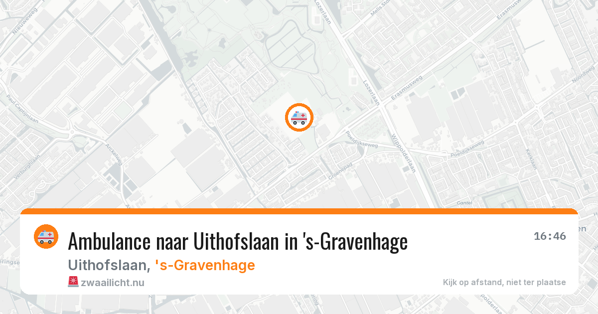 Ambulance naar Uithofslaan in 's-Gravenhage — 21 jul 2026
