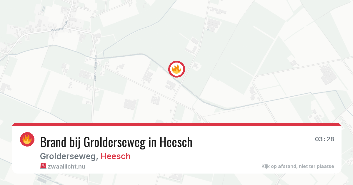 Brand bij Grolderseweg in Heesch — 19 mei 2026