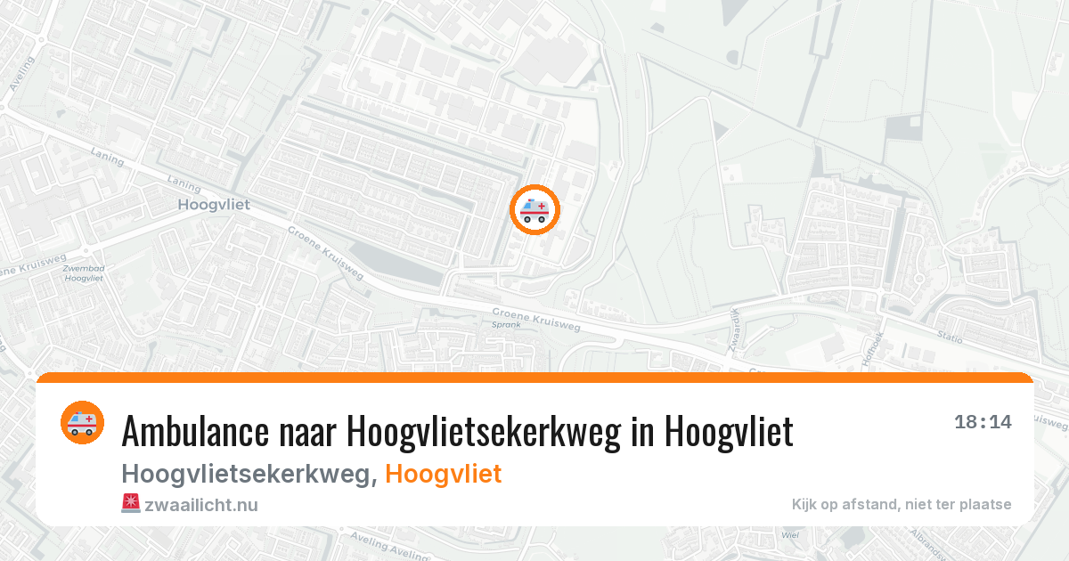 Ambulance naar Hoogvlietsekerkweg in Hoogvliet — 14 jul 2026