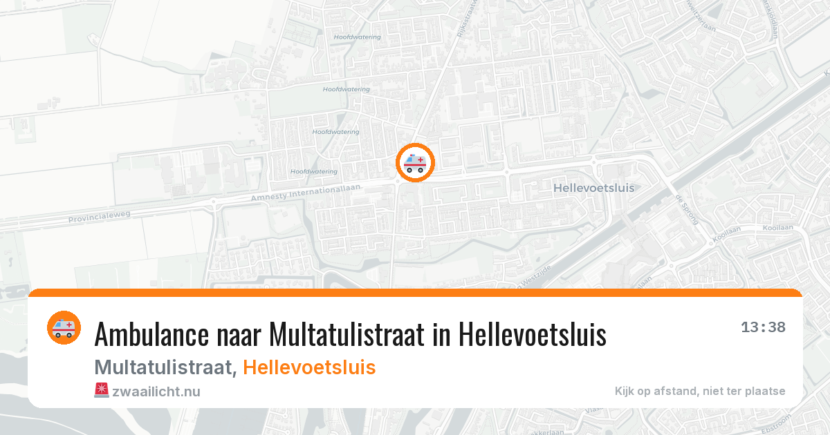 Ambulance naar Multatulistraat in Hellevoetsluis — 30 mrt 2026