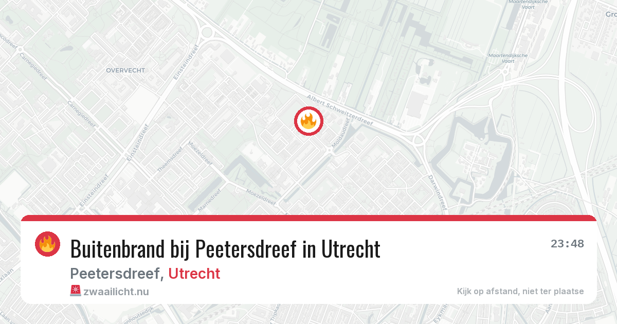 Buitenbrand bij Peetersdreef in Utrecht — 20 jul 2026