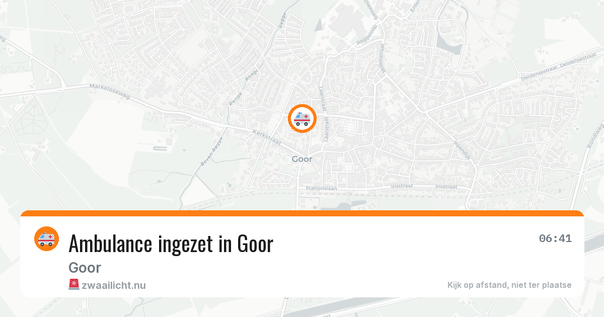 Ambulance ingezet in Goor — 7 mei 2026