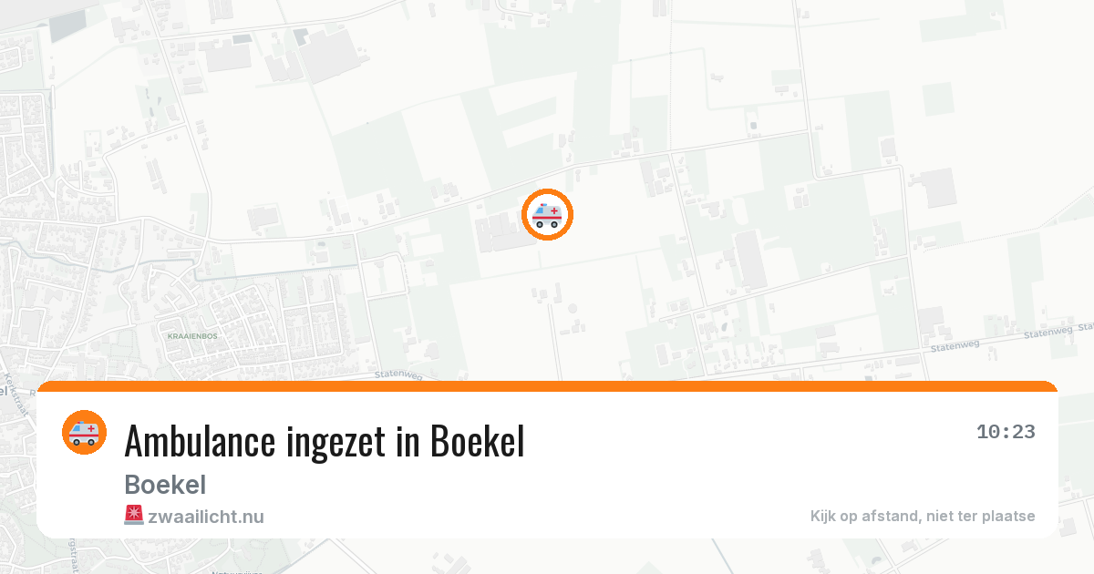 Ambulance ingezet in Boekel — 11 jul 2026