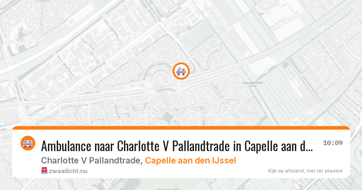 Ambulance naar Charlotte V Pallandtrade in Capelle aan den IJssel — 25 apr 2026