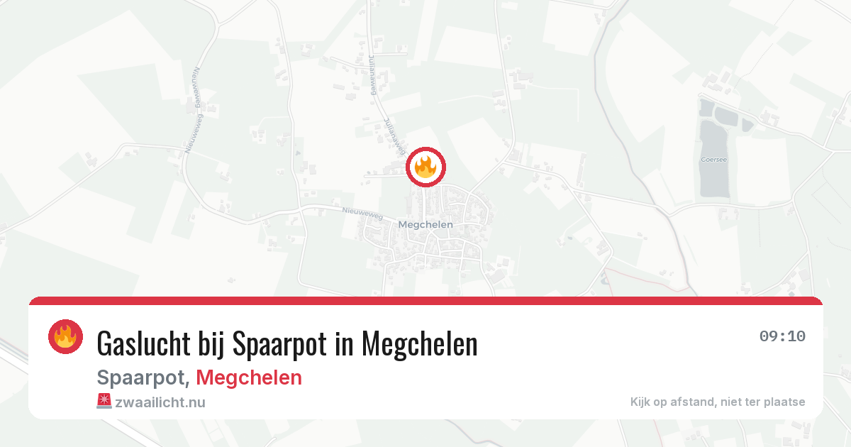Gaslucht bij Spaarpot in Megchelen — 18 feb 2026
