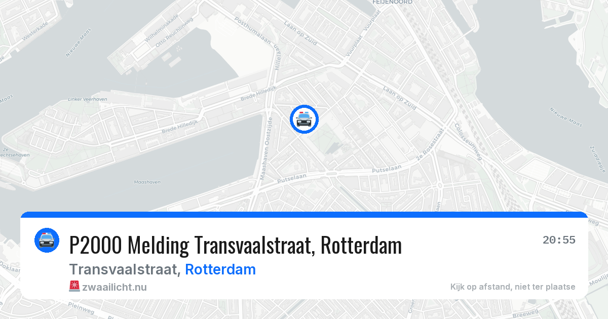 P2000 Melding Transvaalstraat, Rotterdam — 15 mei 2026