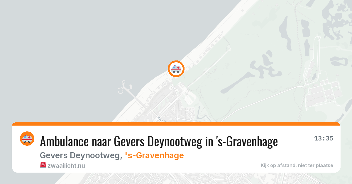 Ambulance naar Gevers Deynootweg in 's-Gravenhage — 23 jul 2026