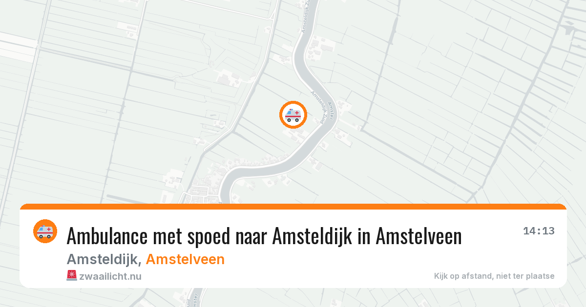 Ambulance met spoed naar Amsteldijk in Amstelveen — 6 jun 2026