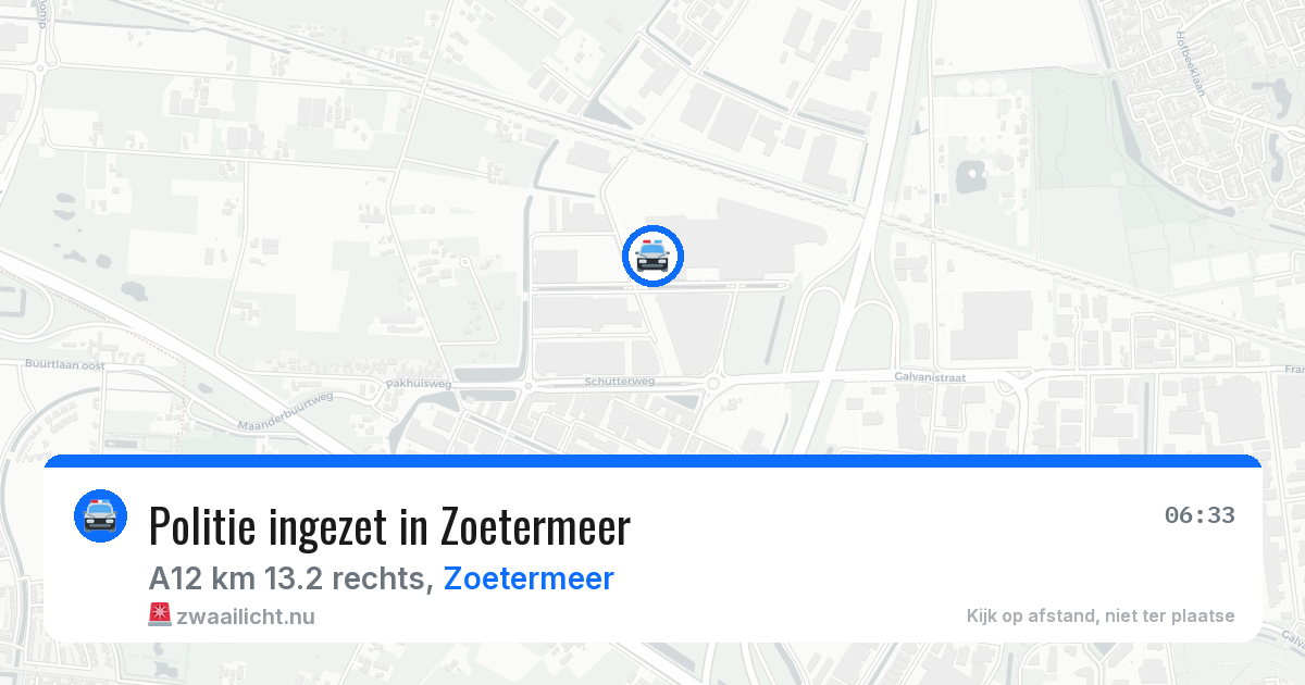 Politie ingezet in Zoetermeer — 22 jan 2026 | 🚨 Zwaailicht.nu