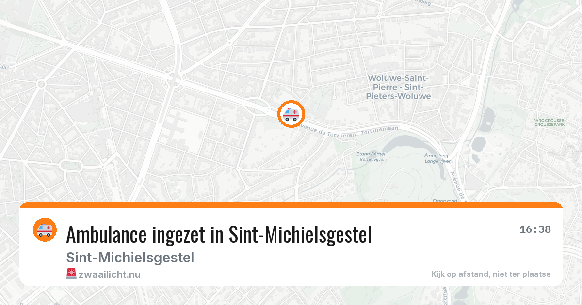 Ambulance ingezet in Sint-Michielsgestel — 16 mrt 2026