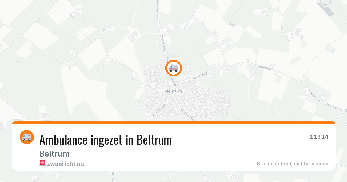 Ambulance ingezet in Beltrum — 11 jul 2026