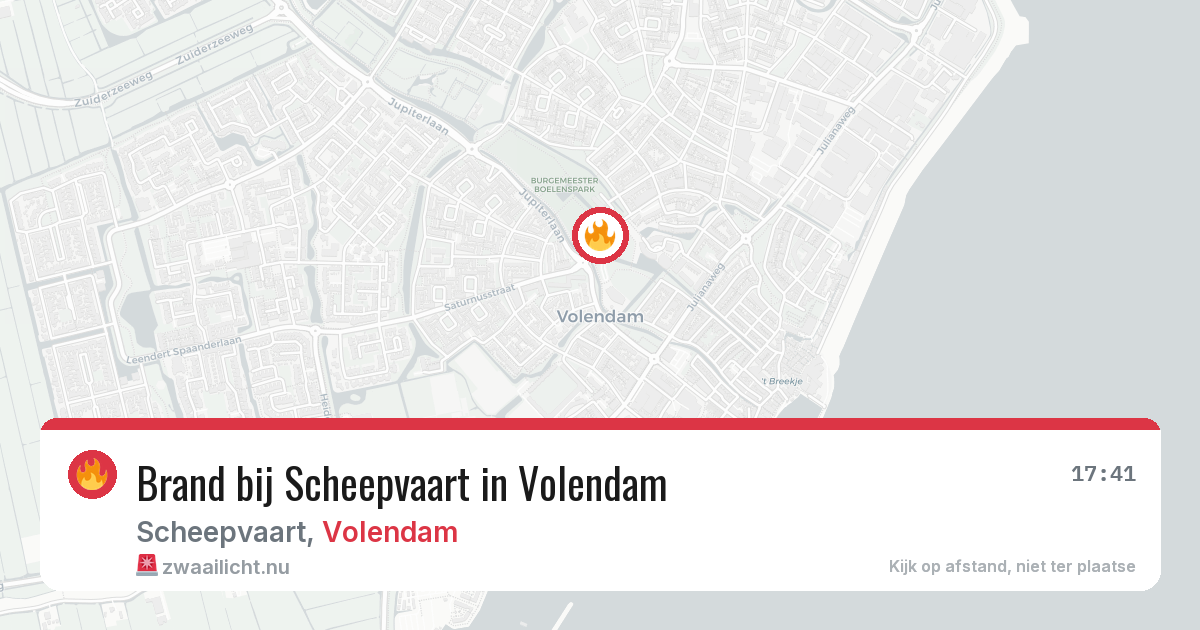 Brand bij Scheepvaart in Volendam — 31 mei 2026