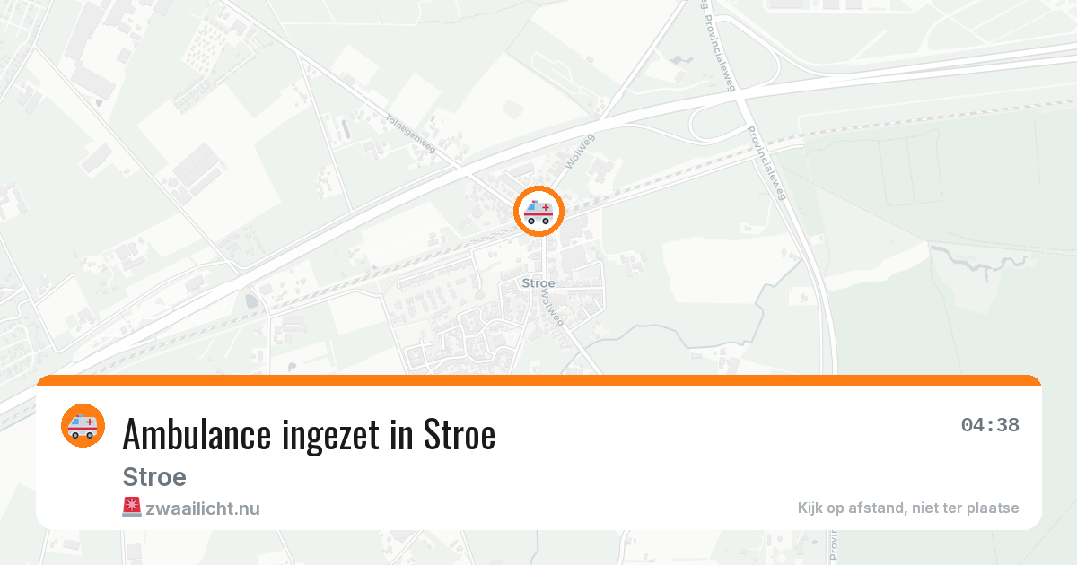 Ambulance ingezet in Stroe — 11 apr 2026