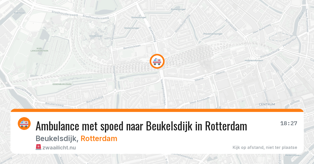 Ambulance met spoed naar Beukelsdijk in Rotterdam — 31 mrt 2026