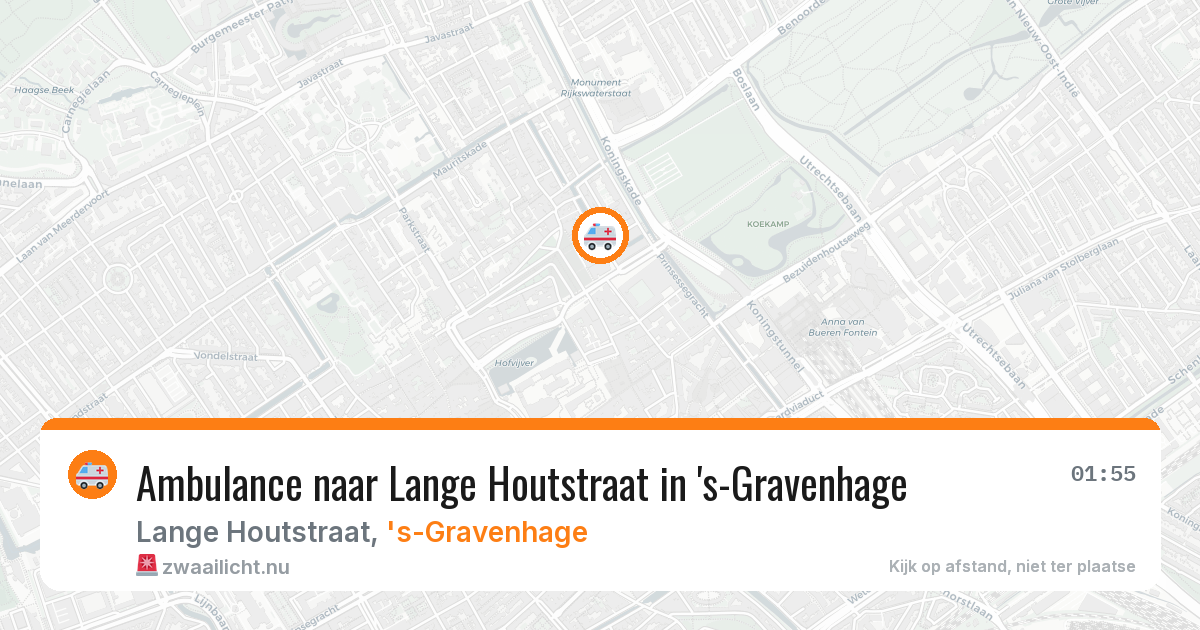Ambulance naar Lange Houtstraat in 's-Gravenhage — 21 mei 2026