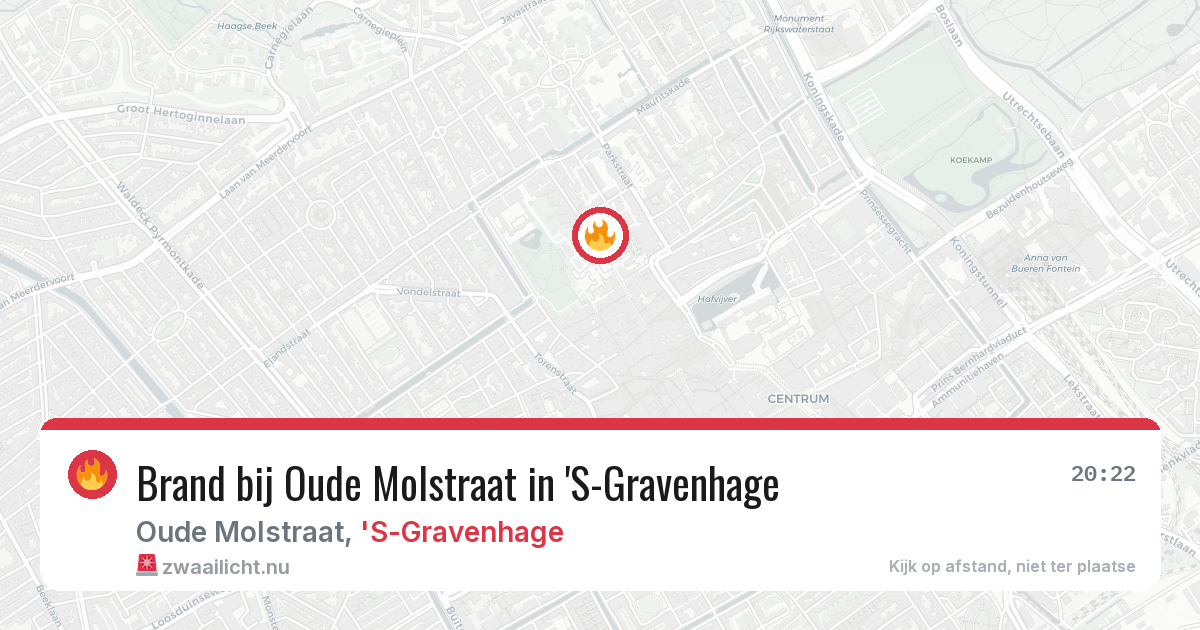 Brand bij Oude Molstraat in 'S-Gravenhage — 10 mrt 2026