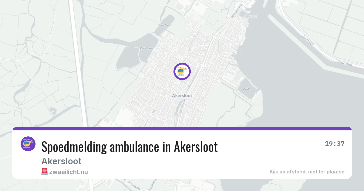 Spoedmelding ambulance in Akersloot — 30 jan 2026