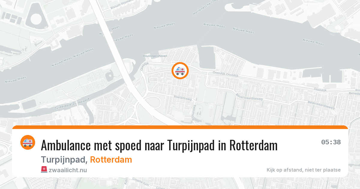 Ambulance met spoed naar Turpijnpad in Rotterdam — 22 jul 2026