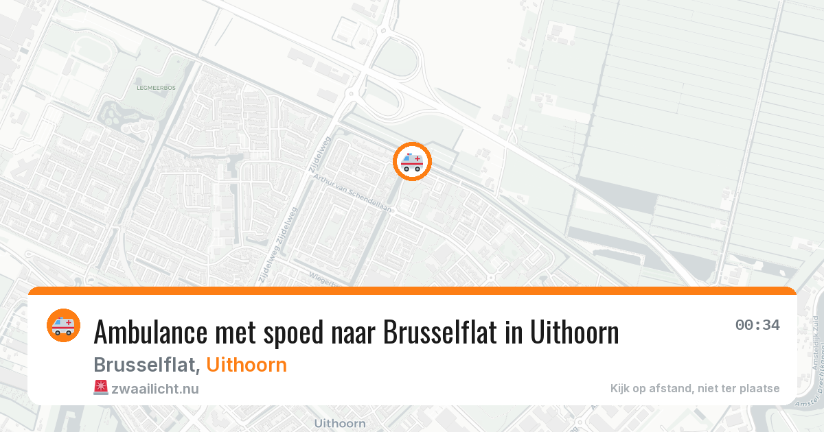 Ambulance met spoed naar Brusselflat in Uithoorn — 31 mei 2026