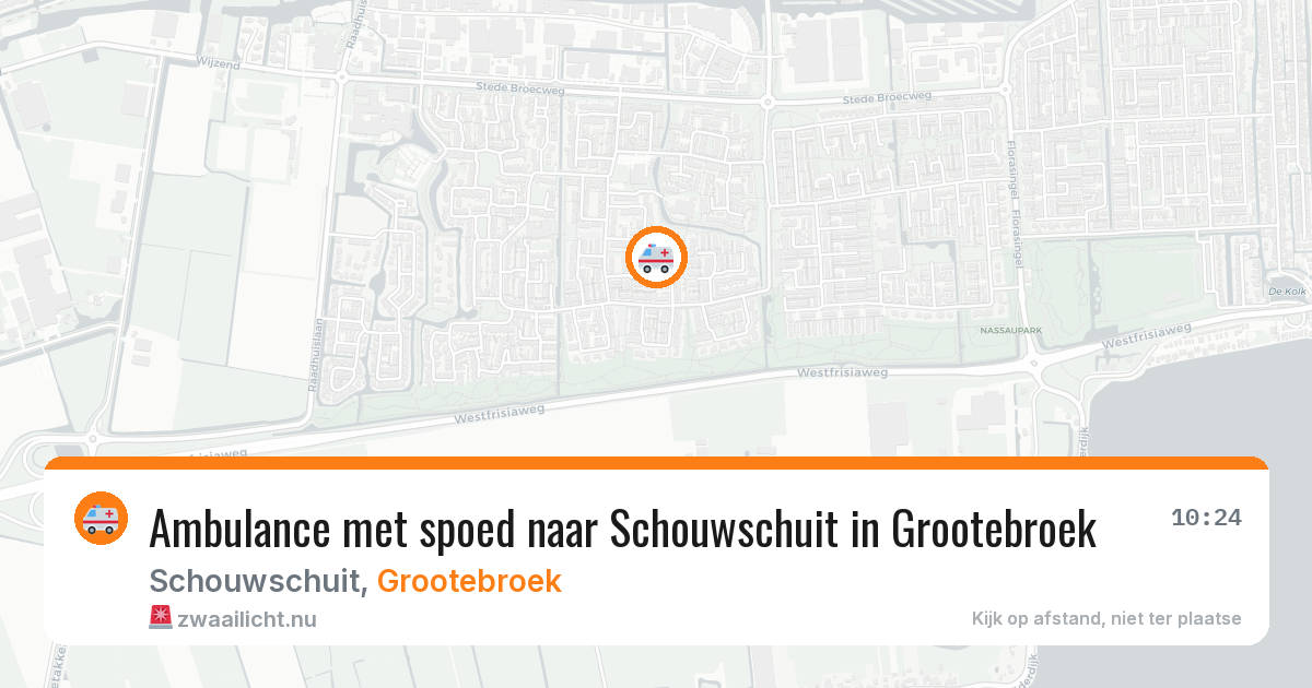 Ambulance met spoed naar Schouwschuit in Grootebroek — 2 apr 2026