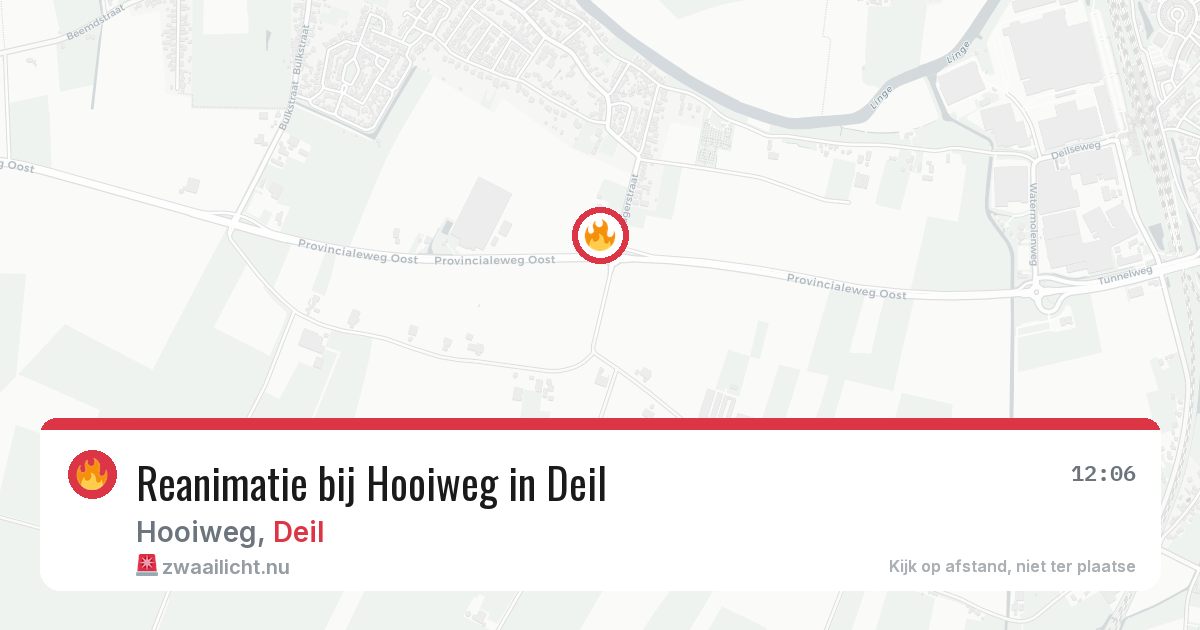 Reanimatie bij Hooiweg in Deil — 8 mrt 2026