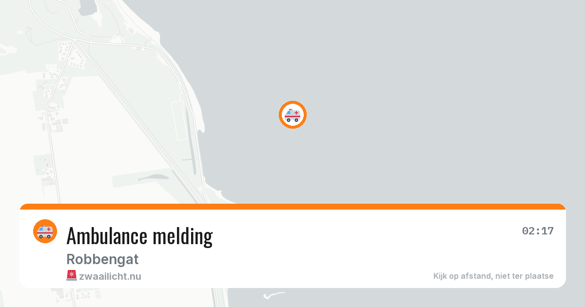 Ambulance melding — 24 mrt 2026