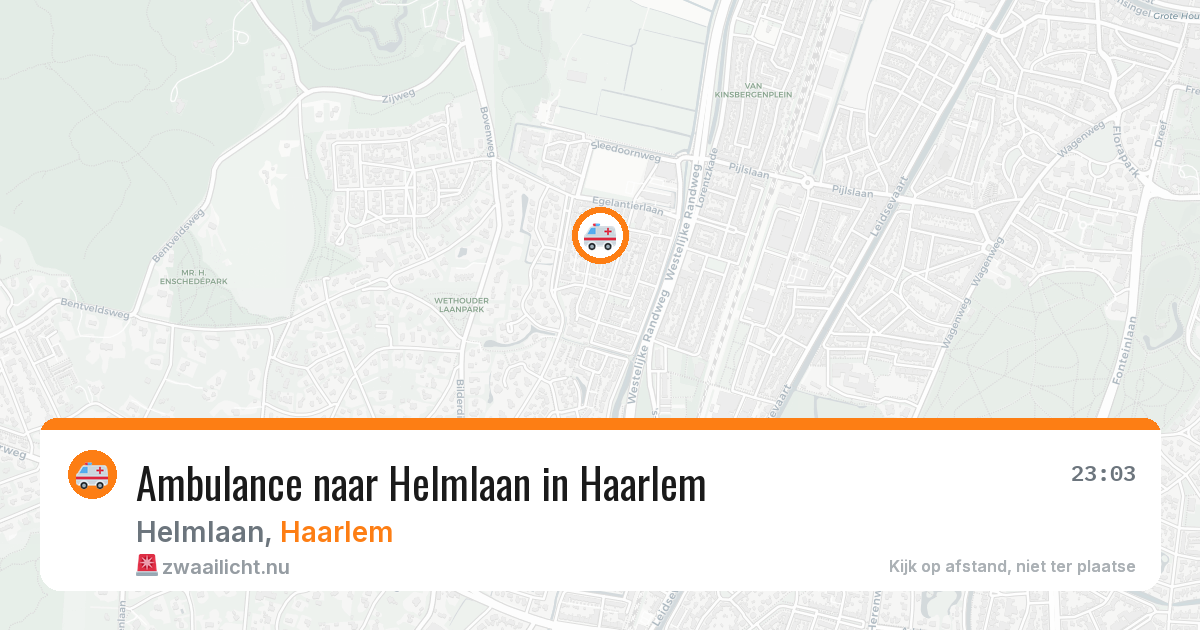 Ambulance naar Helmlaan in Haarlem — 24 jul 2026