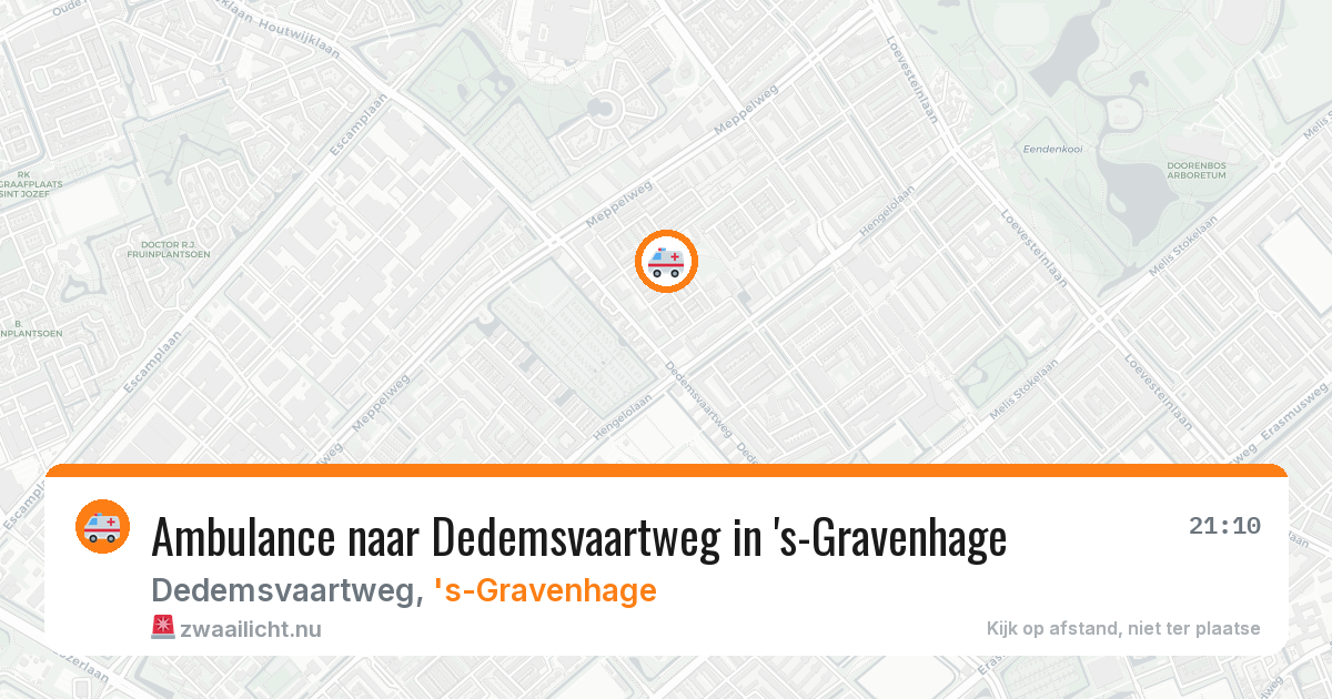 Ambulance naar Dedemsvaartweg in 's-Gravenhage — 26 mrt 2026