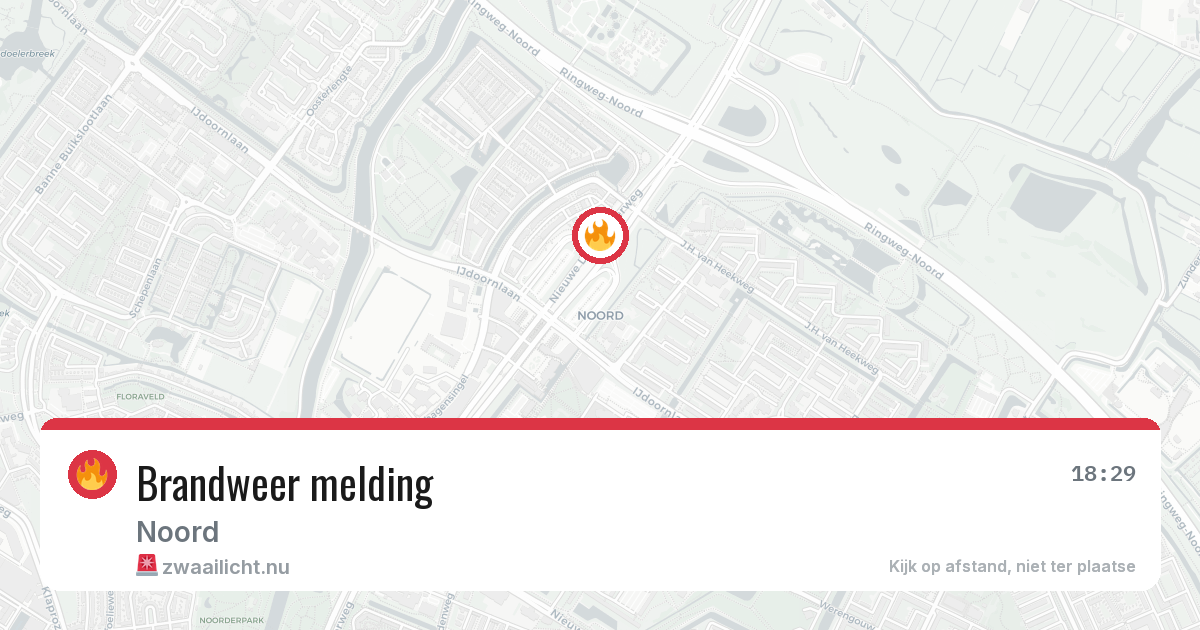 Brandweer melding — 26 mei 2026