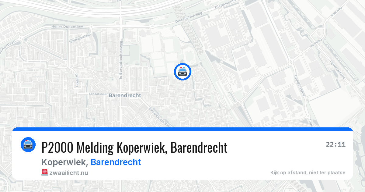 P2000 Melding Koperwiek, Barendrecht — 15 jul 2026