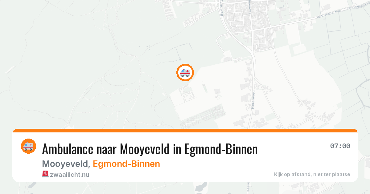 Ambulance naar Mooyeveld in Egmond-Binnen — 12 jul 2026