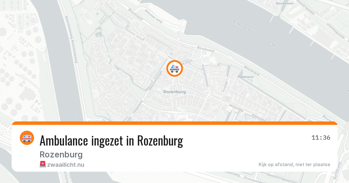 Ambulance ingezet in Rozenburg — 17 jul 2026