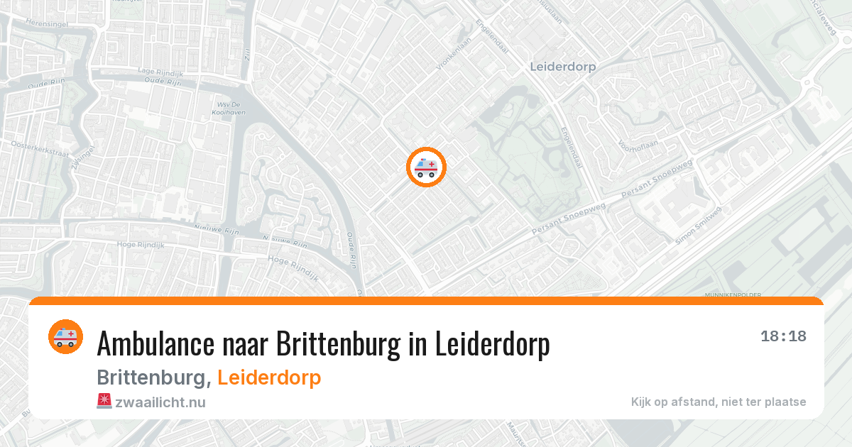 Ambulance naar Brittenburg in Leiderdorp — 12 jul 2026