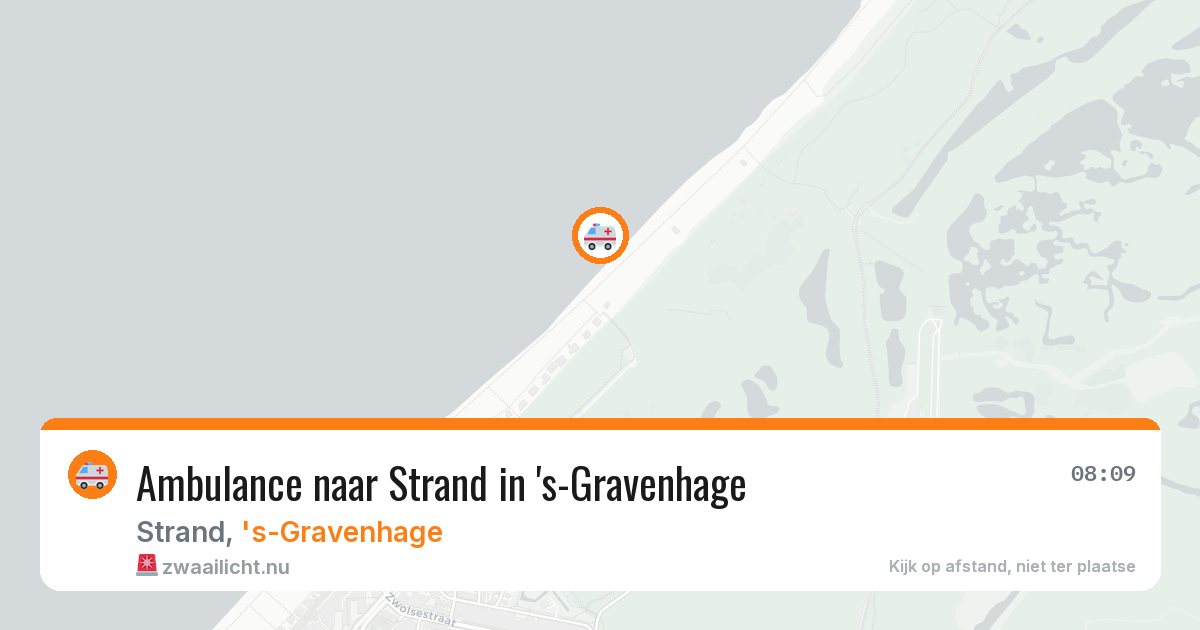 Ambulance naar Strand in 's-Gravenhage — 29 mei 2026