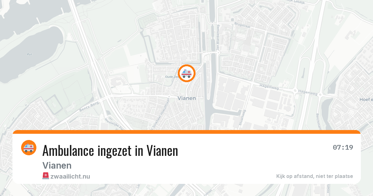 Ambulance ingezet in Vianen — 18 jul 2026
