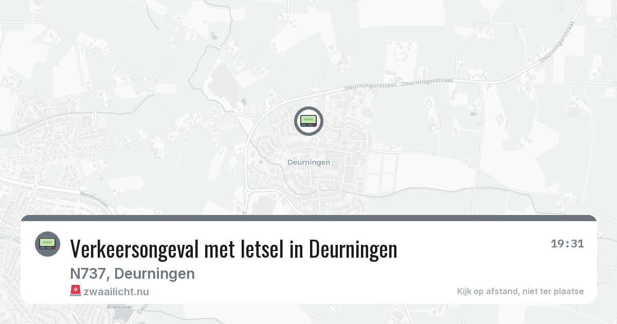 Verkeersongeval met letsel in Deurningen — 15 mei 2026