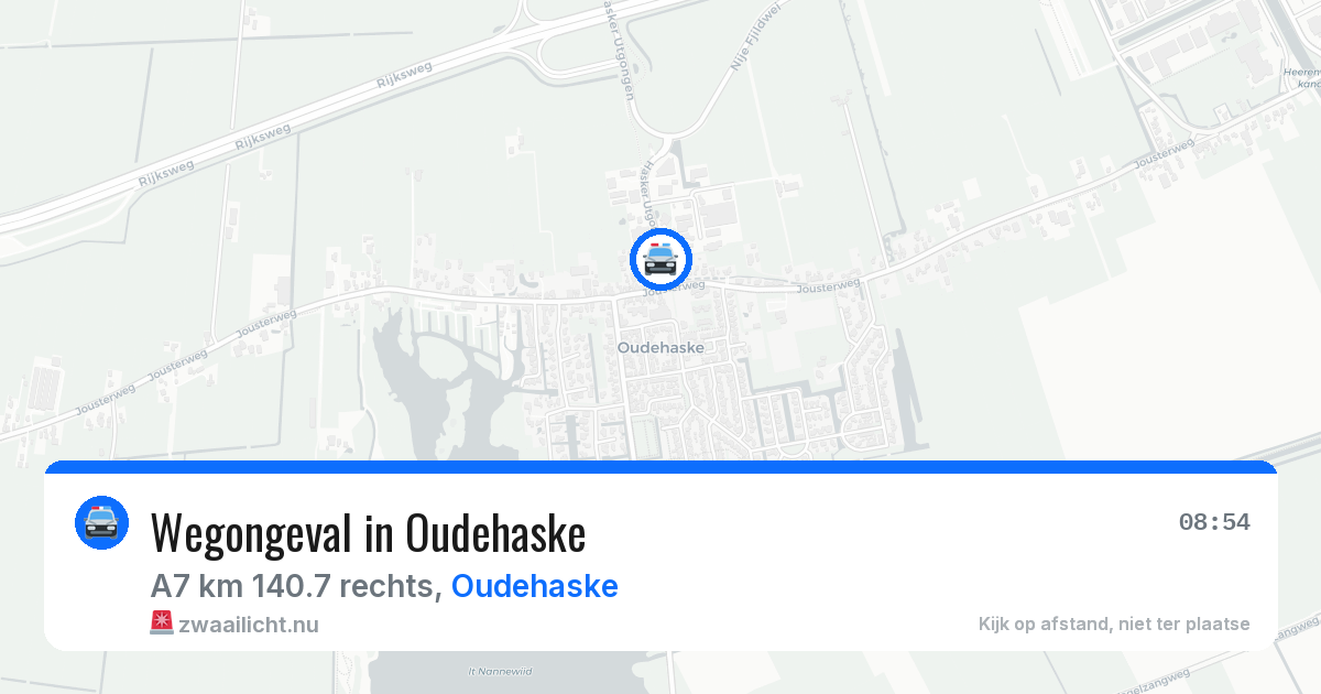 Wegongeval in Oudehaske — 8 apr 2026