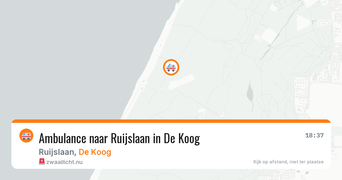 Ambulance naar Ruijslaan in De Koog — 21 mei 2026