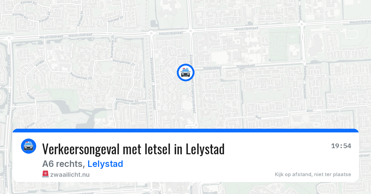 Verkeersongeval met letsel in Lelystad — 11 mrt 2026