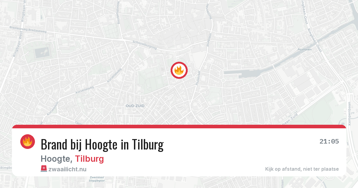 Brand bij Hoogte in Tilburg — 3 jun 2026
