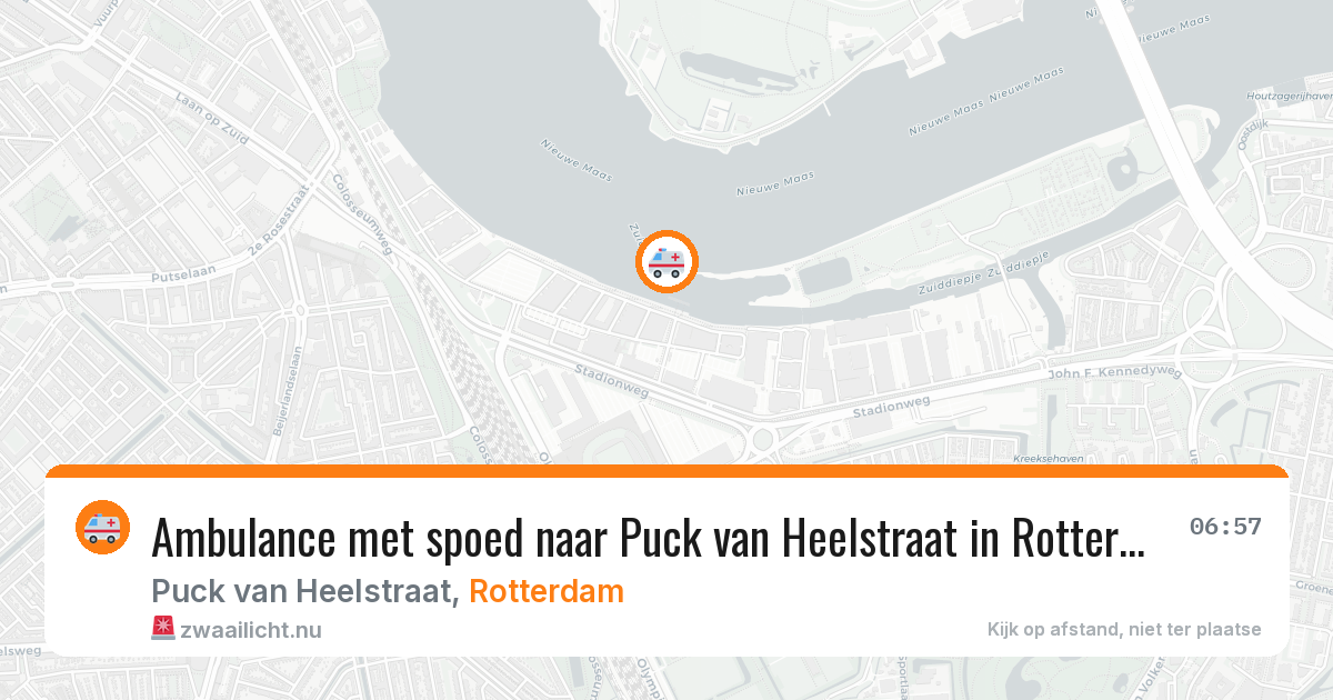 Ambulance met spoed naar Puck van Heelstraat in Rotterdam — 18 mrt 2026