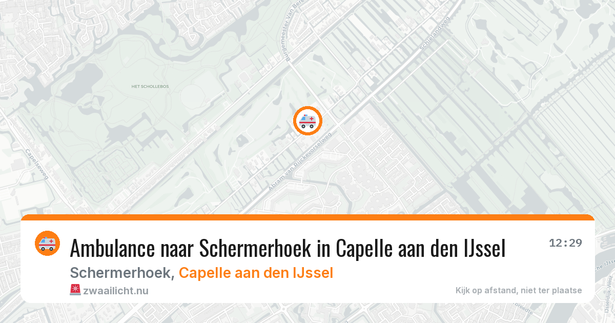 Ambulance naar Schermerhoek in Capelle aan den IJssel — 26 mei 2026