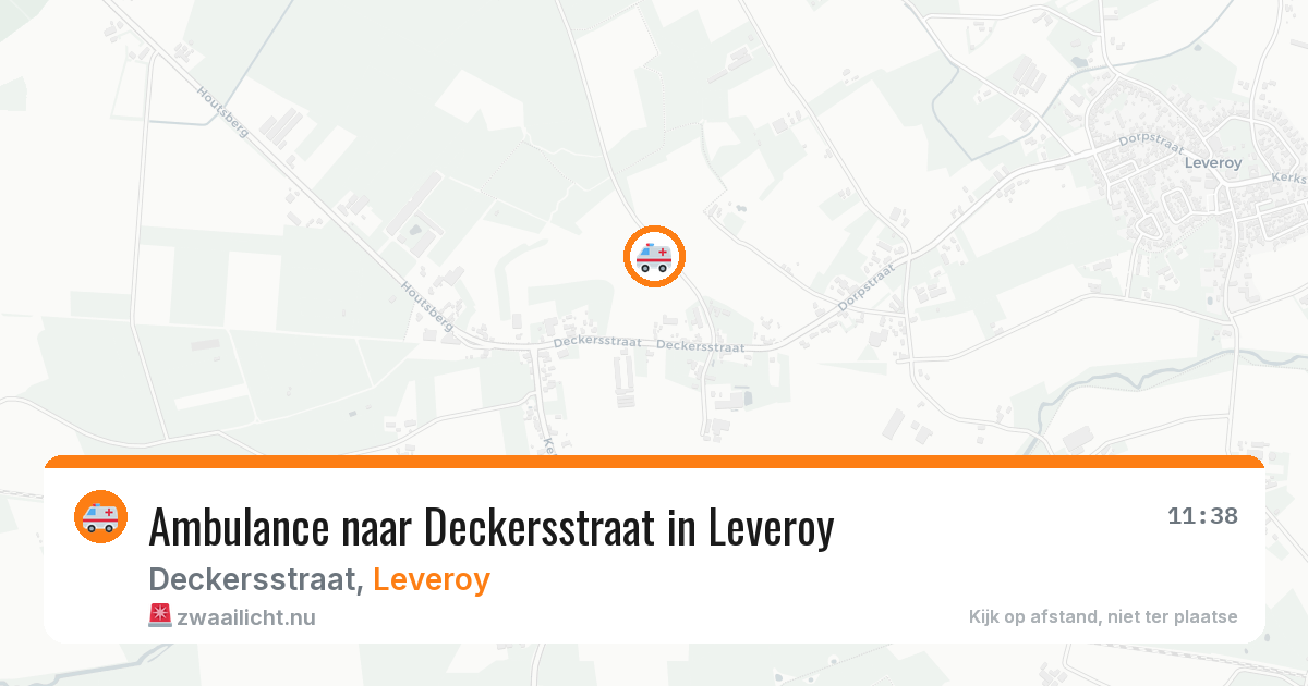 Ambulance naar Deckersstraat in Leveroy — 8 apr 2026