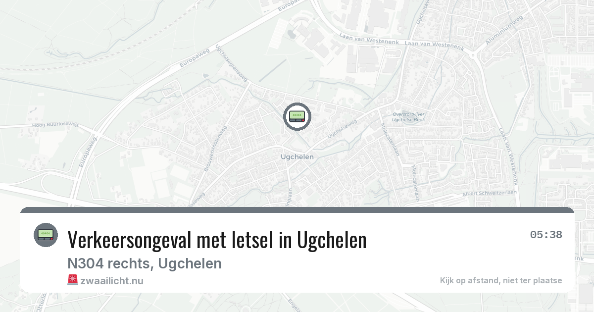 Verkeersongeval met letsel in Ugchelen — 17 mei 2026